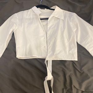 White shirt bought from yesstyle size small in great condition.